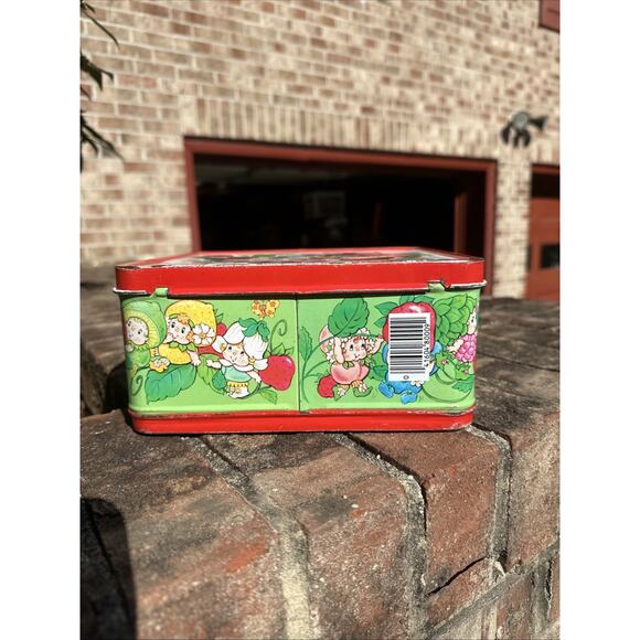 RARE Vintage 1985 STRAWBERRY SHORTCAKE BERRYKIN Aladdin Lunch Box no thermos - Picture 4 of 5